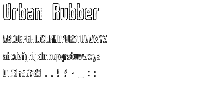 Urban Rubber font